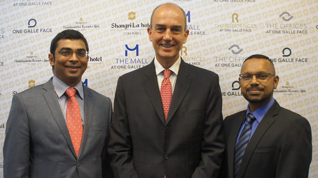 Swiss Institute Dr Rohith Delikhan - MD along with Mr Timothy Wright - VP and GM of Shangri-La Colombo and Anton of the Institute