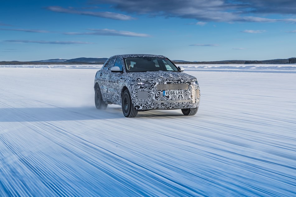 Jaguar E-PACE testing - Arjeplog