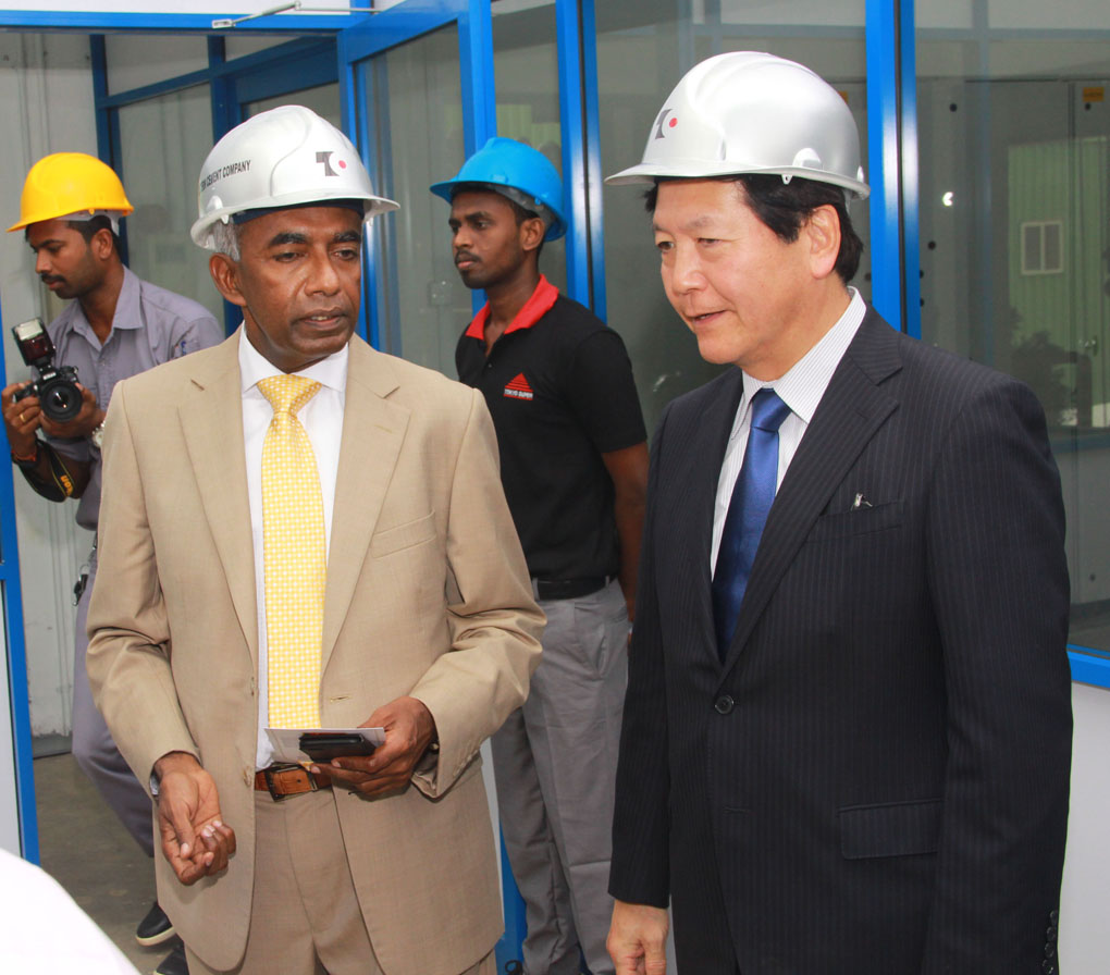 Mr. S. R. Gnanam with Mr. Tadashi Matsunami from Ube Industries Ltd, Japan