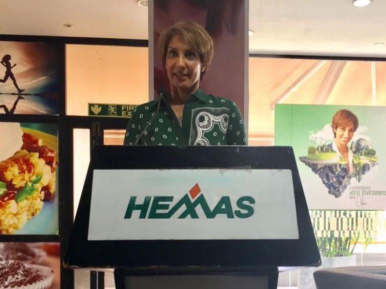 Otara Gunawardena speaks to members of the Hemas Green Club