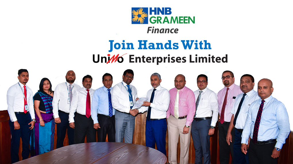 HNB Grameen Finance Ltd signs MoU with Unimo Enterprises 