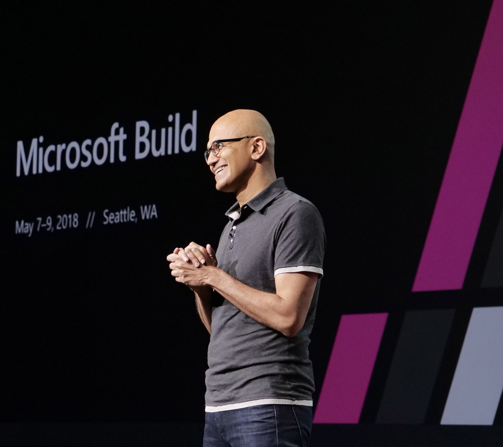 Satya Nadella at Microsoft Build 2018