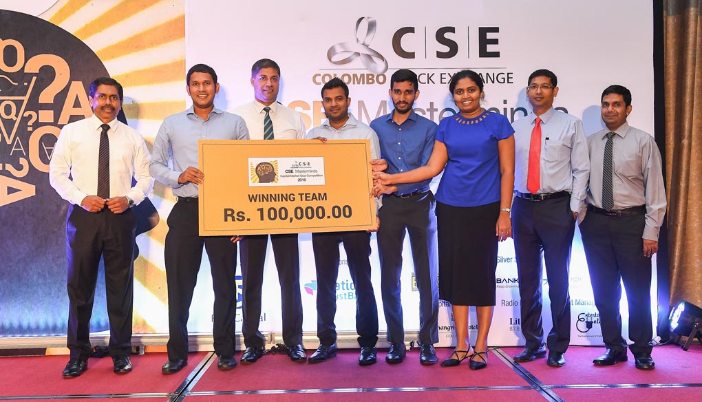 CSE Masterminds 2018 winner Lanka Securities