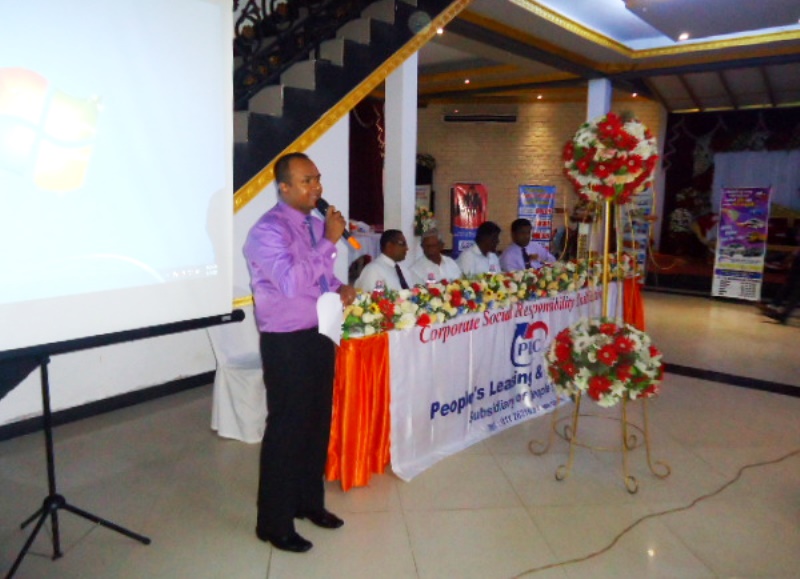 PLC -Wariyapola- 01-D.M.P.Kumarasinghe Branch Manager, making the welcome speech