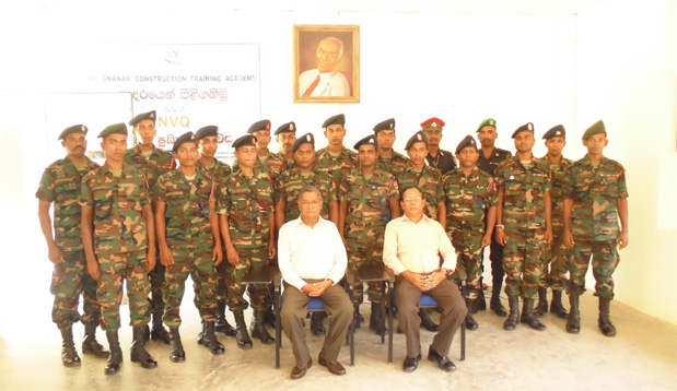 1 - Seated - Mr. Mouly Gunarathna, Engineering Consultant, Tokyo Cement Group & Sunil Premadasa, Instructor