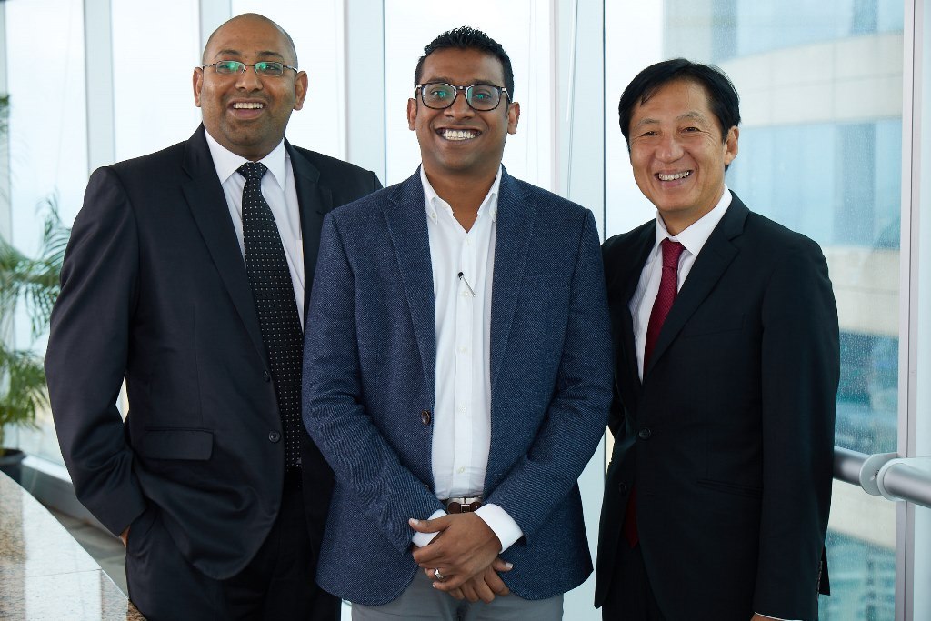 Founding Directors of TAD Group - L to R - Dhanuka Samarasinghe, Atheeq Ansar and Toshiaki Tanaka