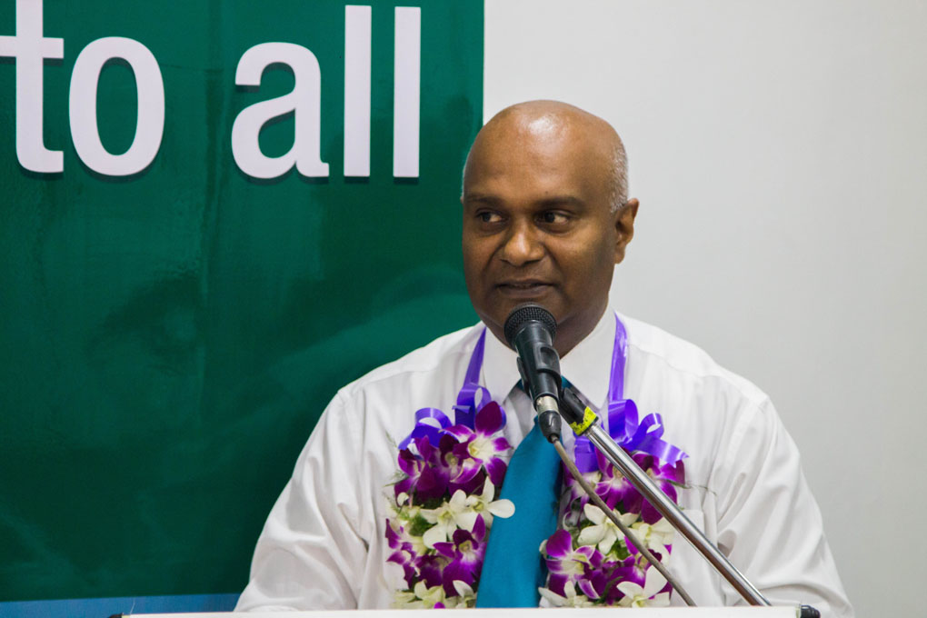 Image 1 - Gehan Rajapakse, CEO, Amãna Takaful Life, addressing the gathering.