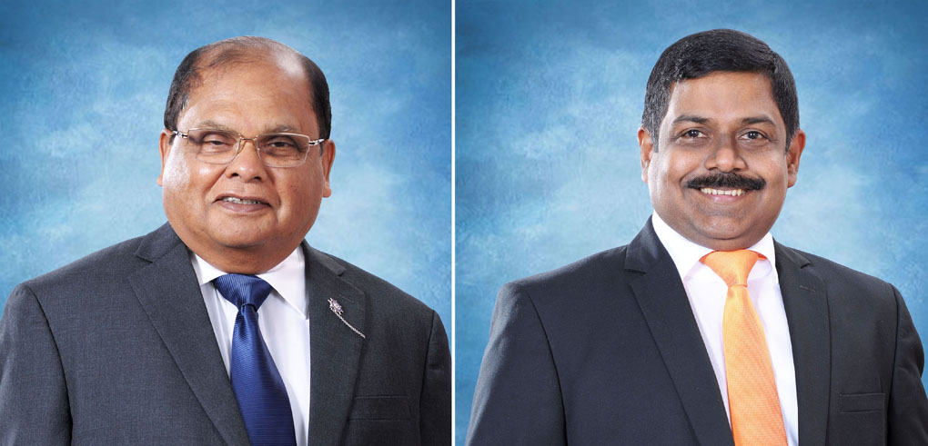 Mr Dharma Dheerasinghe and Mr S Renganathan