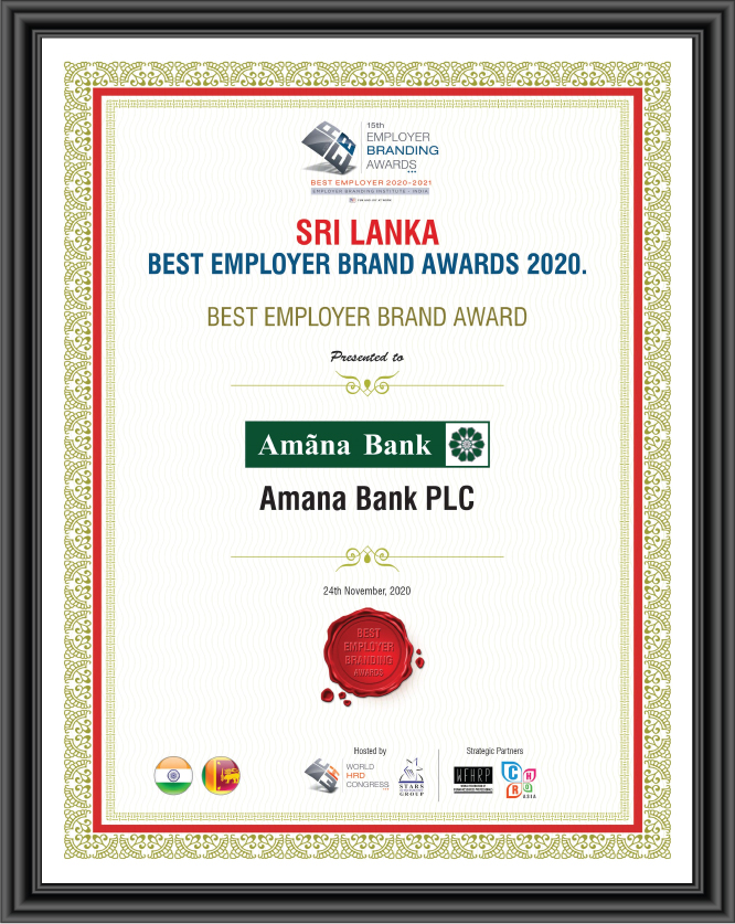 Amãna Bank wins Best Employer Brand Award