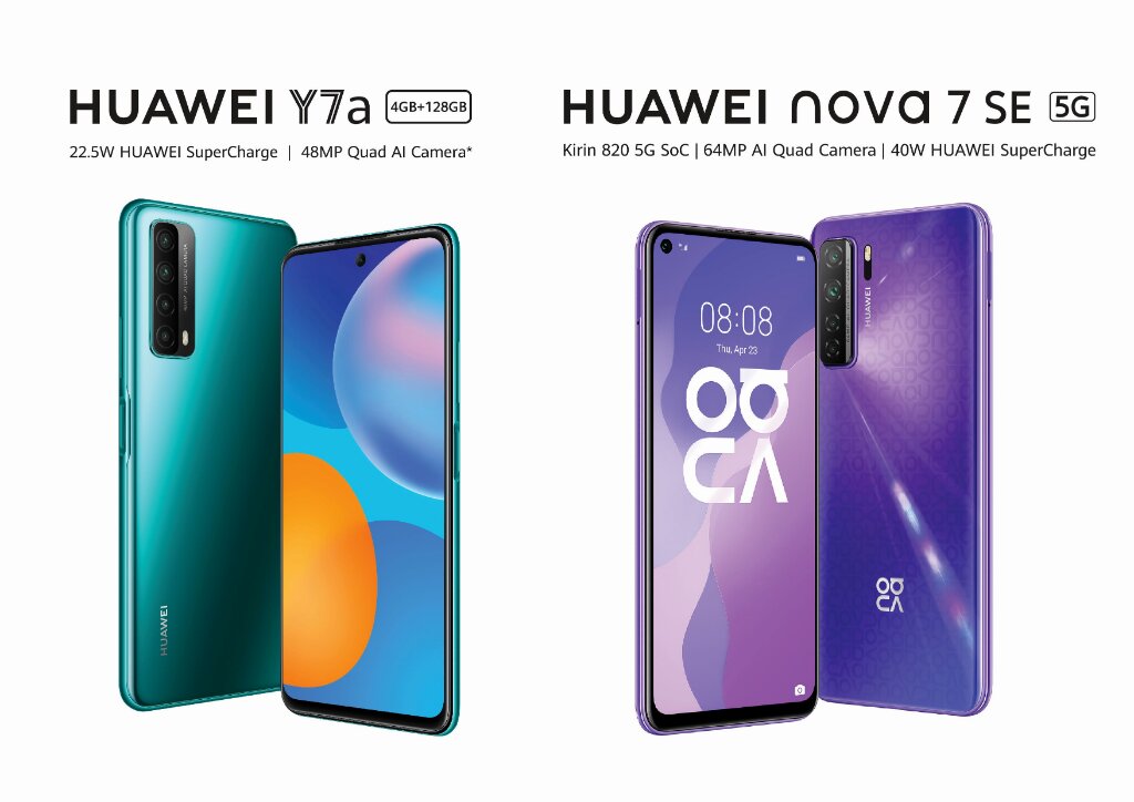 Huawei Y7a and Huawei nova 7 SE (1)