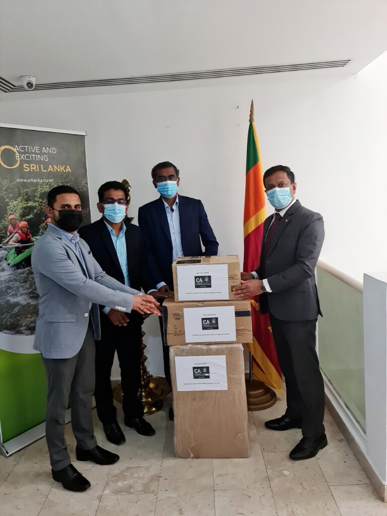 CA Sri Lanka’s UAE Chapter donates urgent medical supplies to help fight COVID