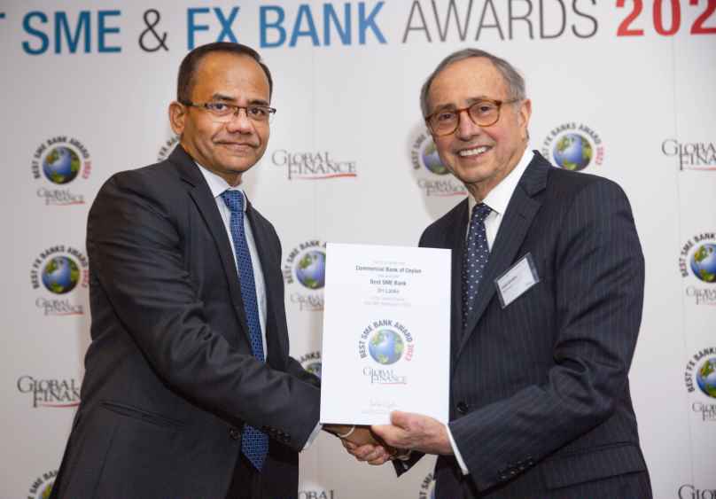 ComBank adjudged ‘Best SME Bank’ in Sri Lanka by Global Finance