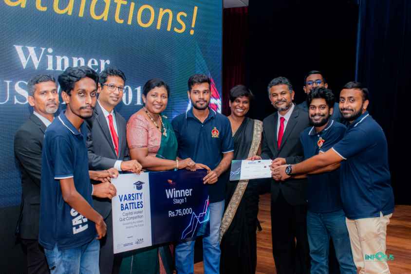 RUSL Winning Team -Varsity Battles 2023 (inter-faculty quiz competition) (LBN)