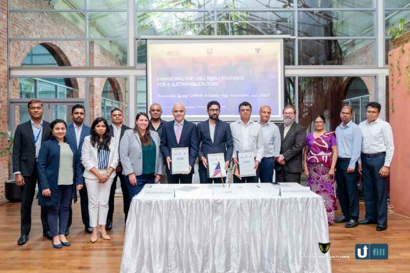 Representatives from Unilever, USAID, USAID Ocean Plastics Reduction Activity, CodegenVega Innovations, and the Ministry of Environment. (LBN)