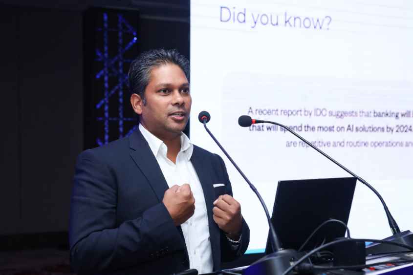 Suren Pinto highlighting the importance of embracing intelligent automation (LBN)