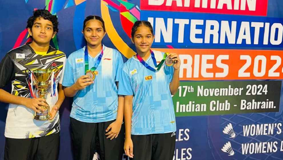 Silver for Ranithma, bronze for Isuri and Sithumi (LBN)