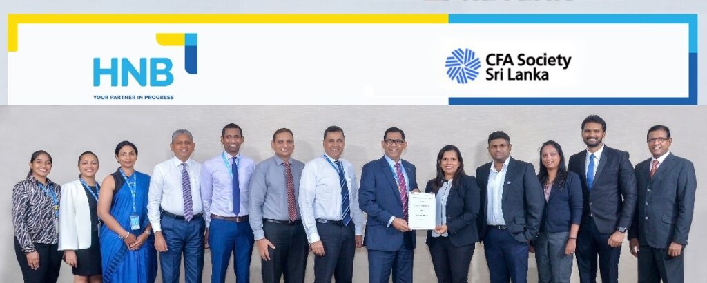 HNB and CFA Society Sri Lanka Renew Partnership to Foster Financial Sector Growth in 2024