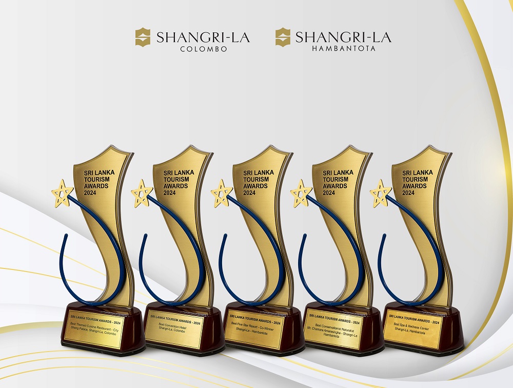 Shangri-La Sri Lanka Triumphs with the Highest Number of Awards at Sri Lanka Tourism Awards 2024