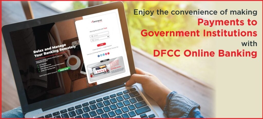 DFCC Online Banking Enables Effortless Statutory Payments to Government Departments