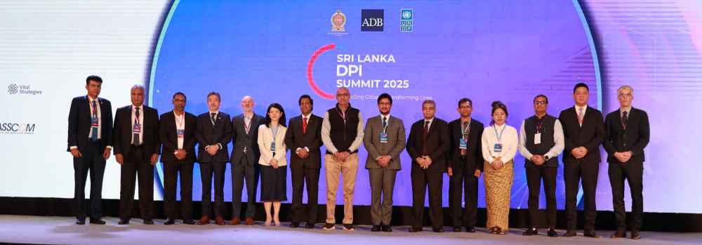 Key partners marking the inauguration of the Sri Lanka DPI Summit 2025 (LBN)